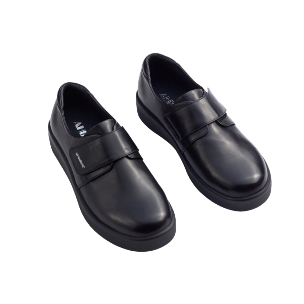 【AHbuffett防滑鞋】AH-22 狠粘魔鬼氈款 防滑 工作鞋 EVA鞋底 寬楦 真皮皮鞋 氣墊腳感 防滑工作鞋 止滑鞋 餐飲 餐廳外場, , large