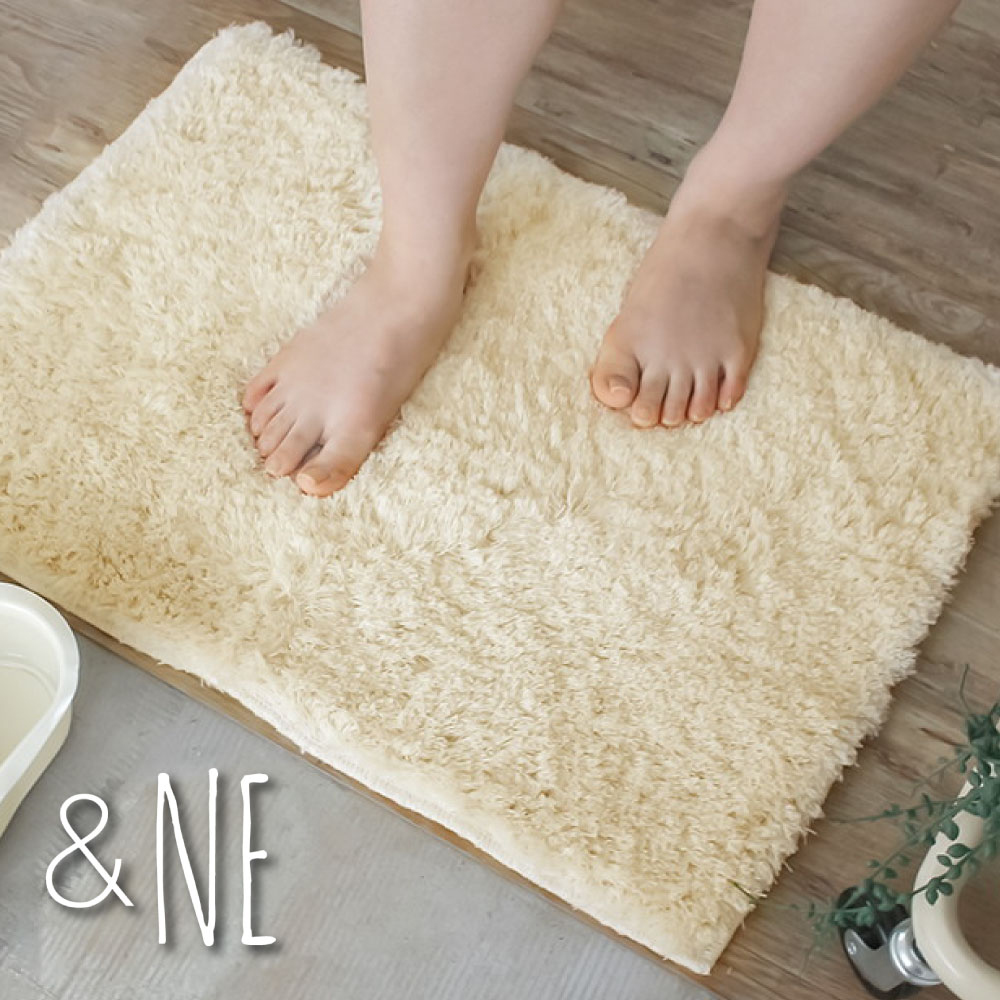 【&NE】日本製吸水速乾浴室地墊(Cosmotron纖維專利技術)-米, , large
