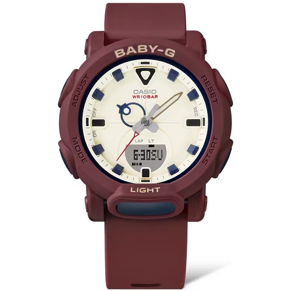 CASIO 卡西歐 BABY-G 戶外風格手錶-勃艮第酒紅 BGA-310RP-4A, , large
