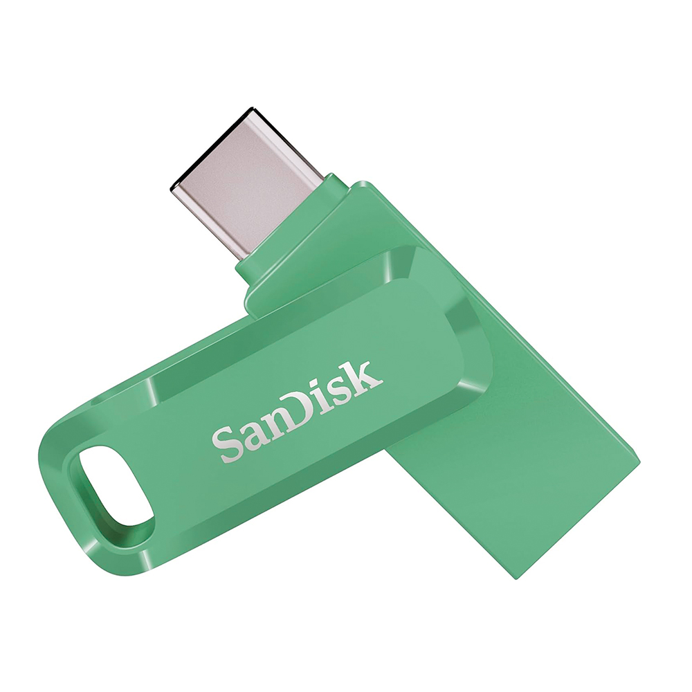 【SanDisk】Ultra GO 2TB 草本綠 TYPE-C USB 3.2 雙用 OTG 旋轉隨身碟 讀取速度 400MB/s, , large