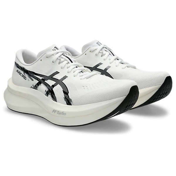 Asics Magic Speed 4 男 慢跑鞋 緩衝 彈力 白 黑 [1011B875-101], , large