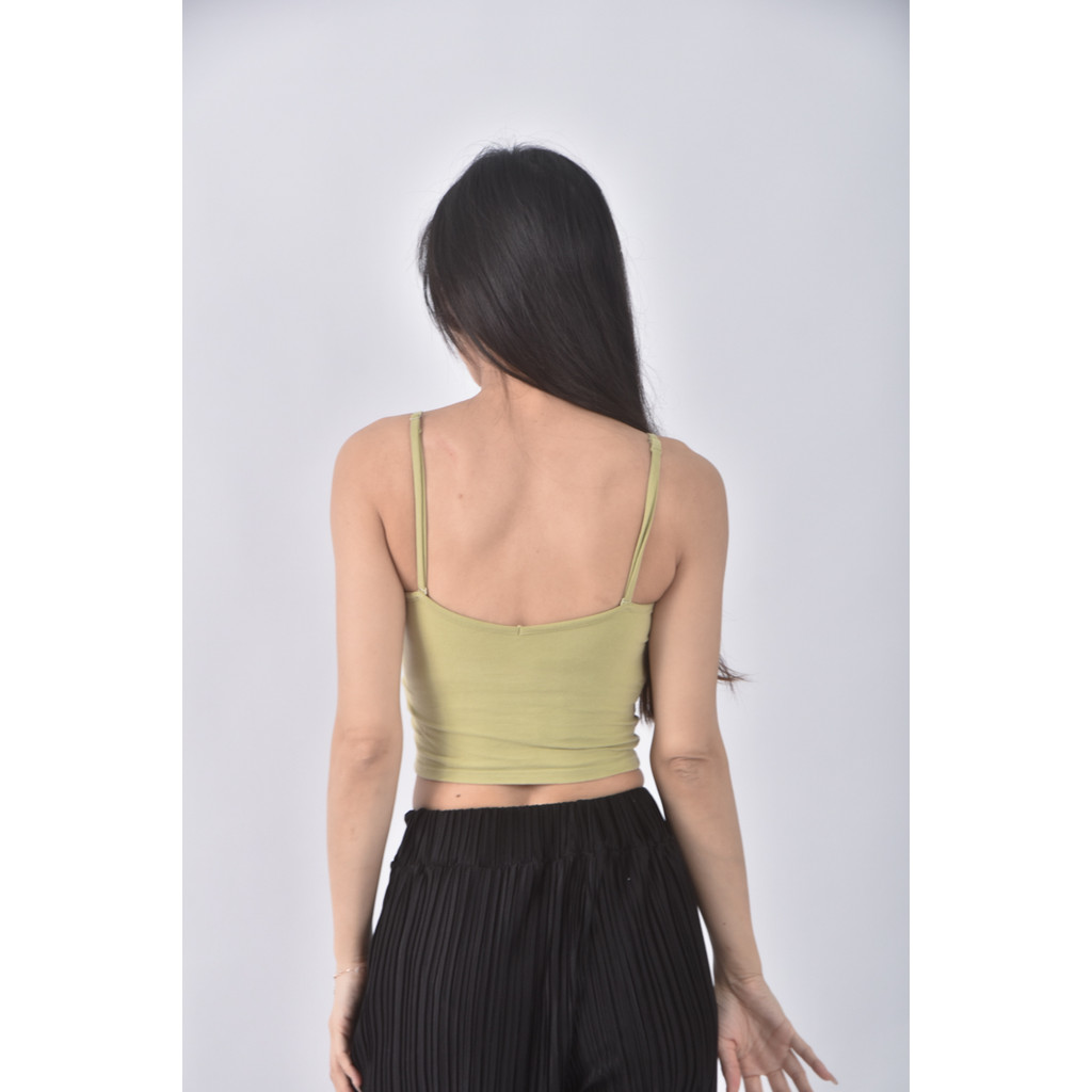 (S) vestiaire de miss p質感棉質素面綠色上衣二手衣, , large