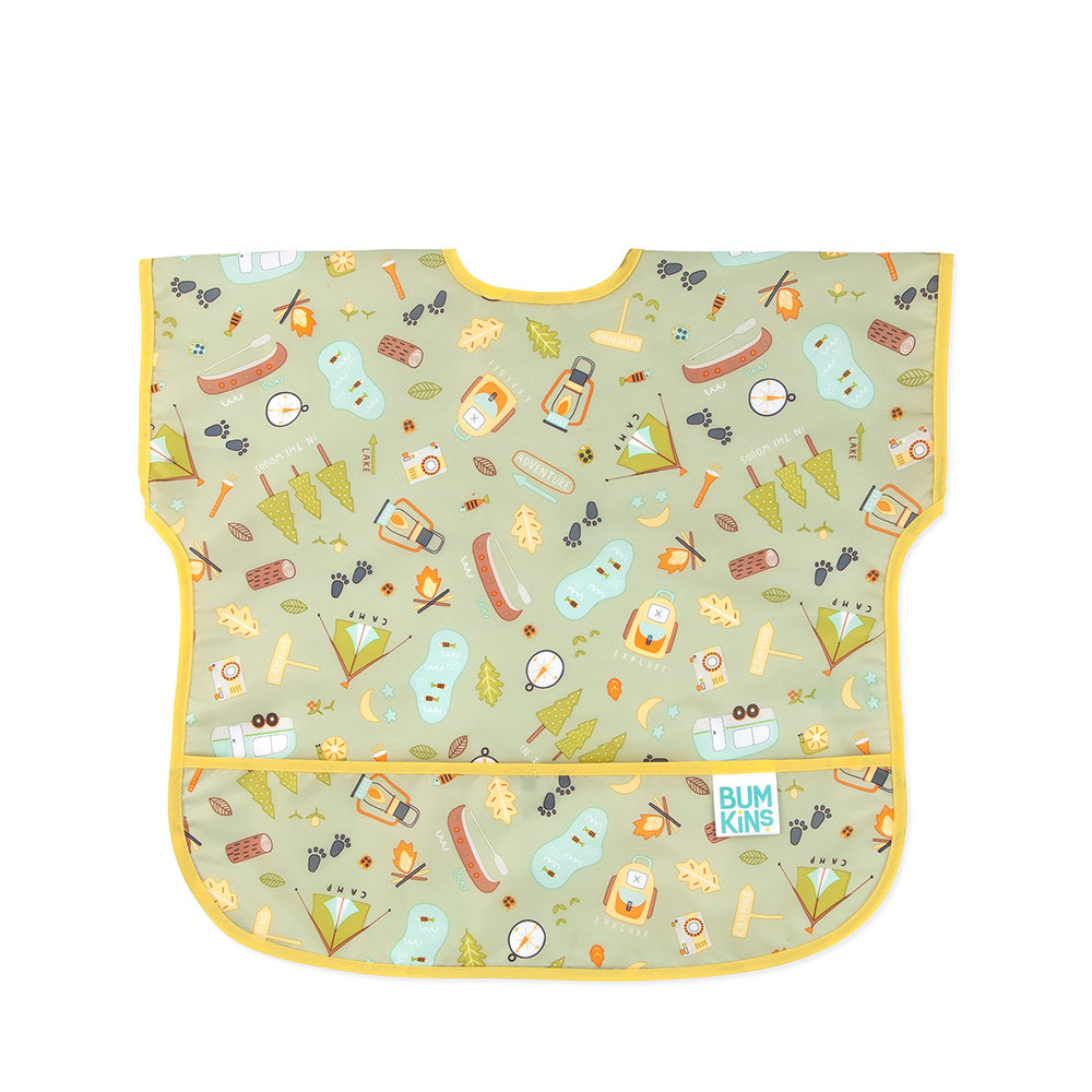 Bumkins 防水短袖圍兜兜(多款可選), , large