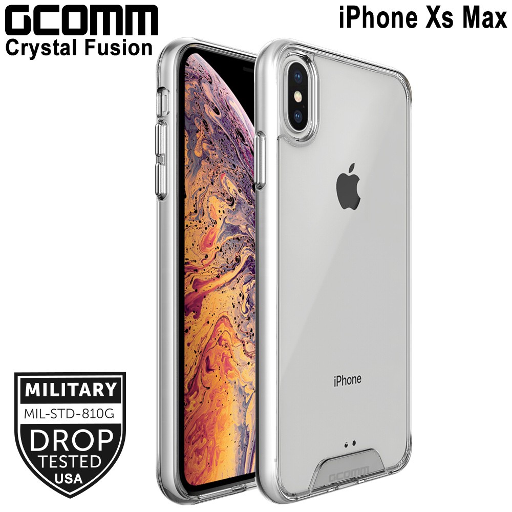 GCOMM iPhone Xs Max 晶透軍規防摔殼 Crystal Fusion, , large