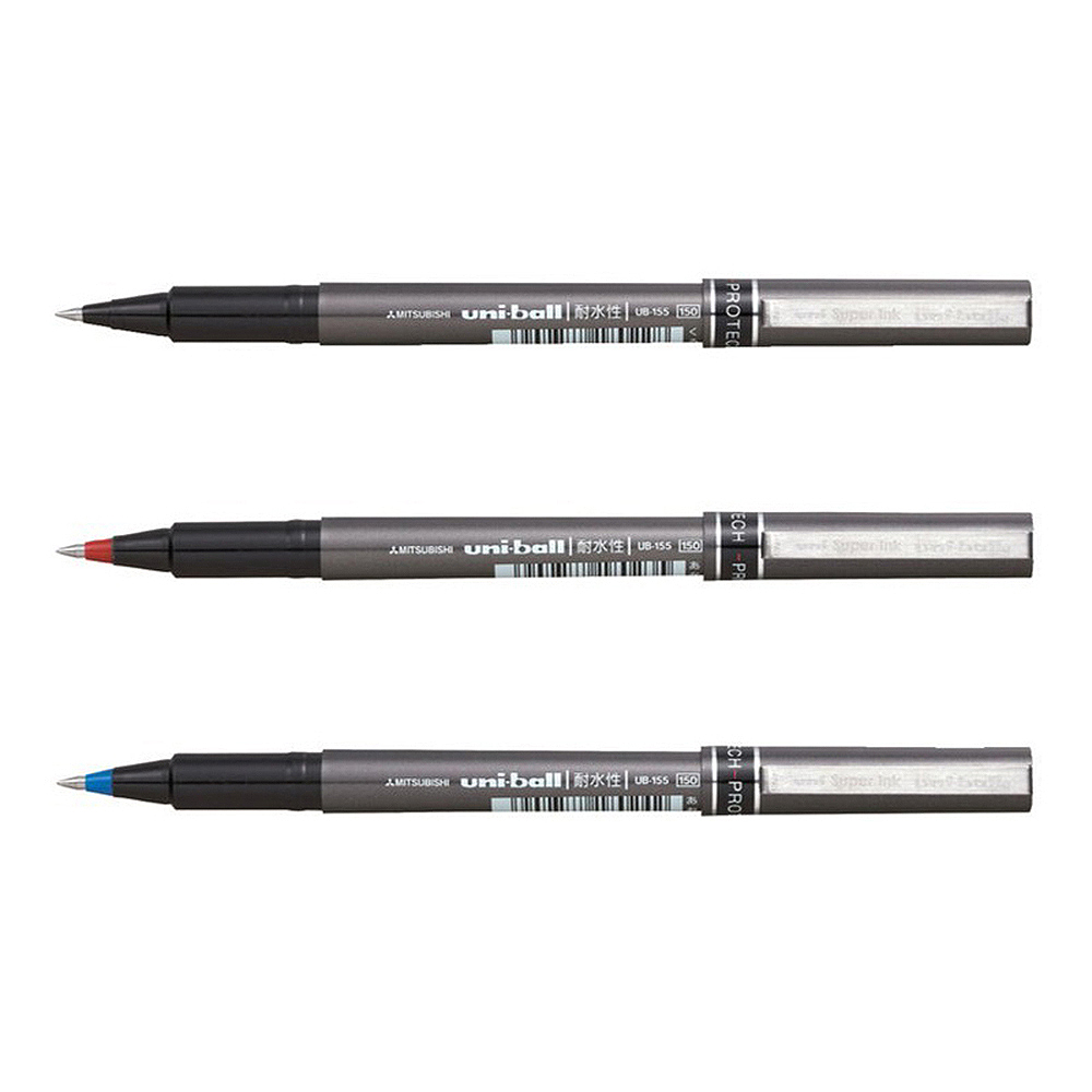 【三菱】耐水性鋼珠筆 0.5mm / 支 UB-155  -  多款可選, , large