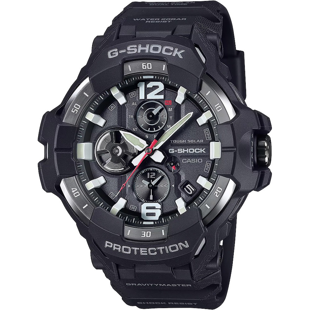 CASIO卡西歐 G-SHOCK MASTER OF G 專業航空錶 太陽能藍芽飛行錶 GR-B300-1A