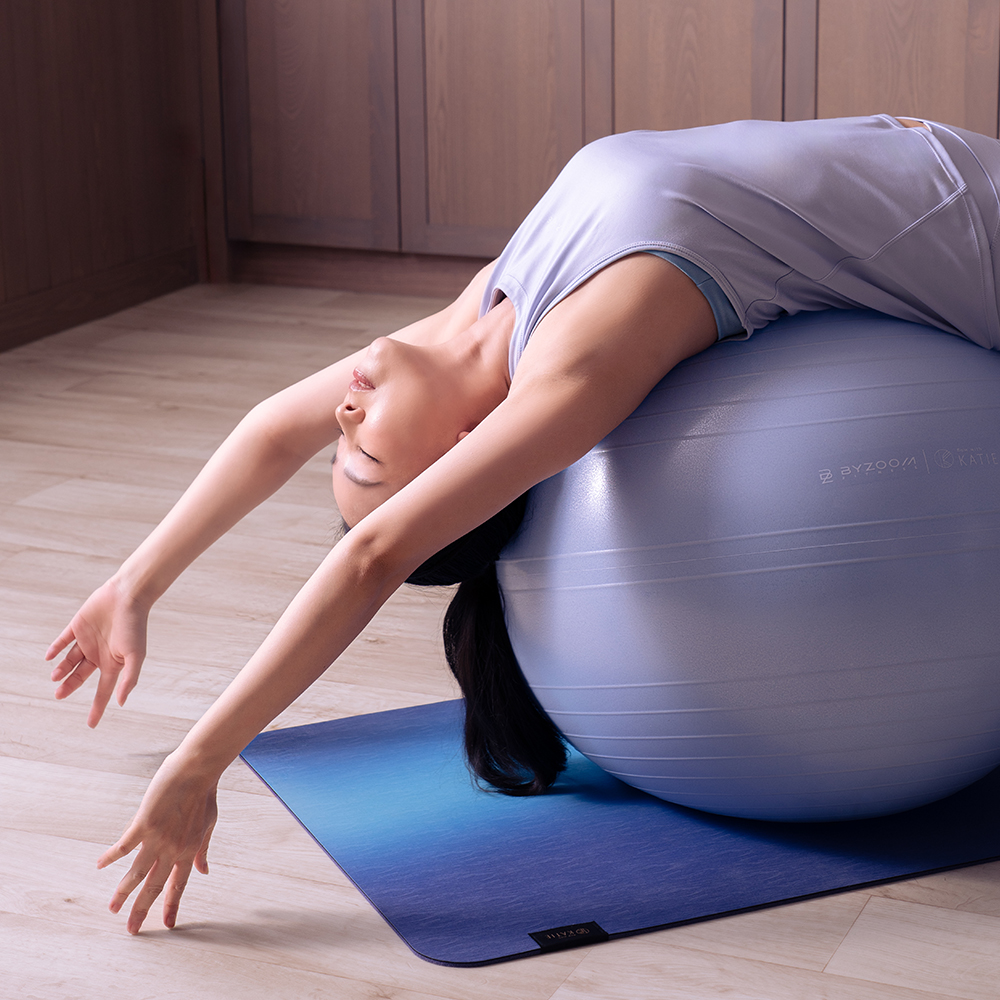 【BYZOOM FITNESS】凱蒂瑜珈 Flow With Katie 霧面止滑防爆健身球, , large