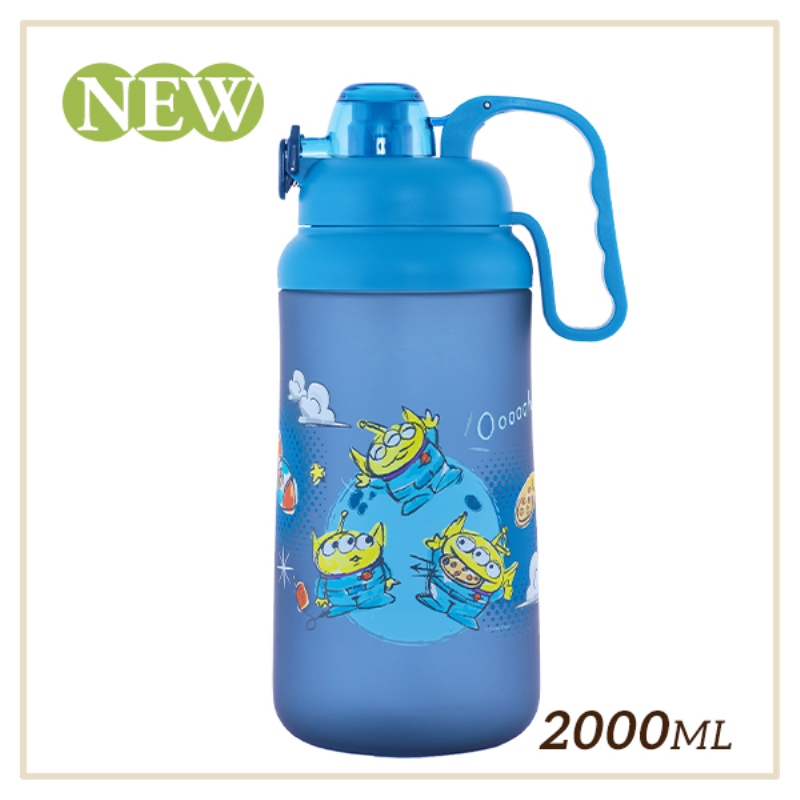 HOUSUXI-迪士尼 Tritan彈蓋水瓶2000ml, , large
