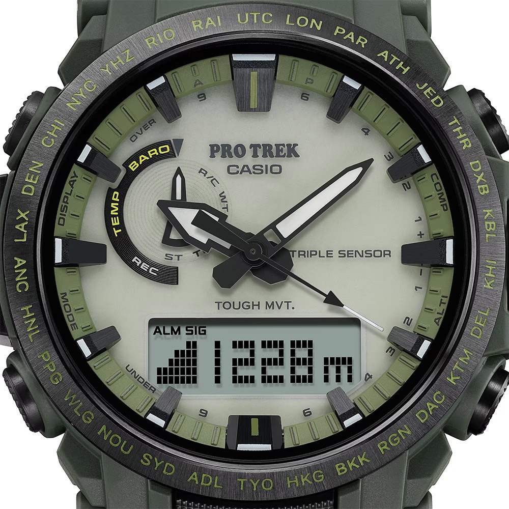 CASIO 卡西歐 PRO TREK 登山系列太陽能戶外手錶 送禮推薦 PRW-61LD-3, , large