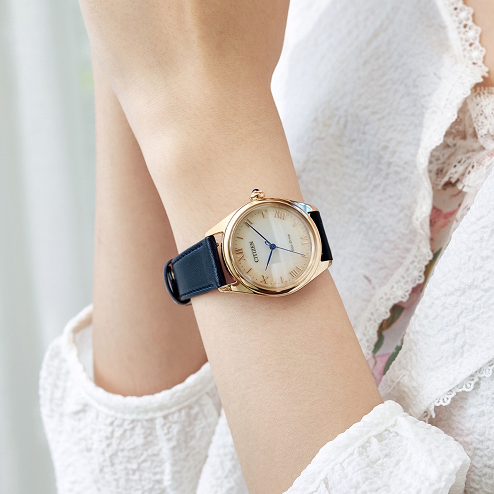 CITIZEN 星辰 L系列 光動能大三針女錶 EM1143-14Z, , large