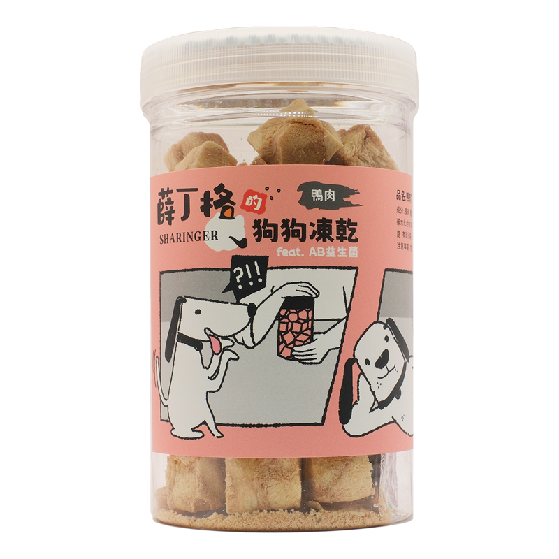 【SHARINGER 薛丁格】益生菌狗狗凍乾 100g-鴨肉丁, , large