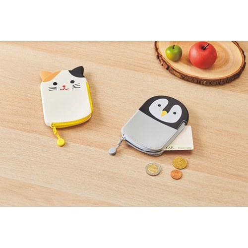 日本LIHIT A-7784 矽膠零錢包(多款)黑貓, , large