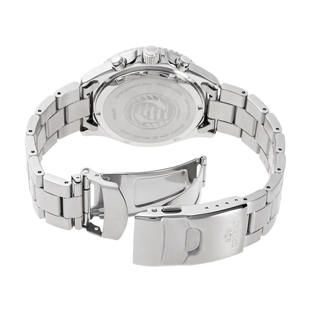 ORIENT 東方錶 Sports 熊貓錶 潛水風格太陽能三眼計時手錶-42.8mm RA-TX0203S, , large