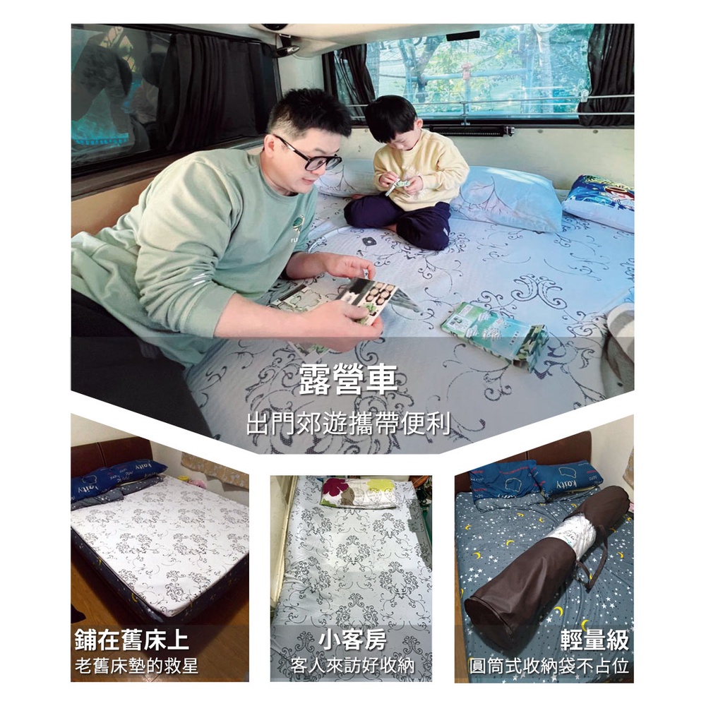 【日本旭川】AIRFit+氧活力零重力支撐3cm空氣床墊 伊正推薦 升級支撐 可水洗 6D透氣循環 高回彈, , large