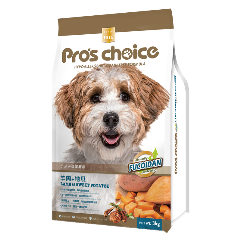 【Pro’s Choice 博士巧思】無穀犬食3kg-羊肉+地瓜, , large