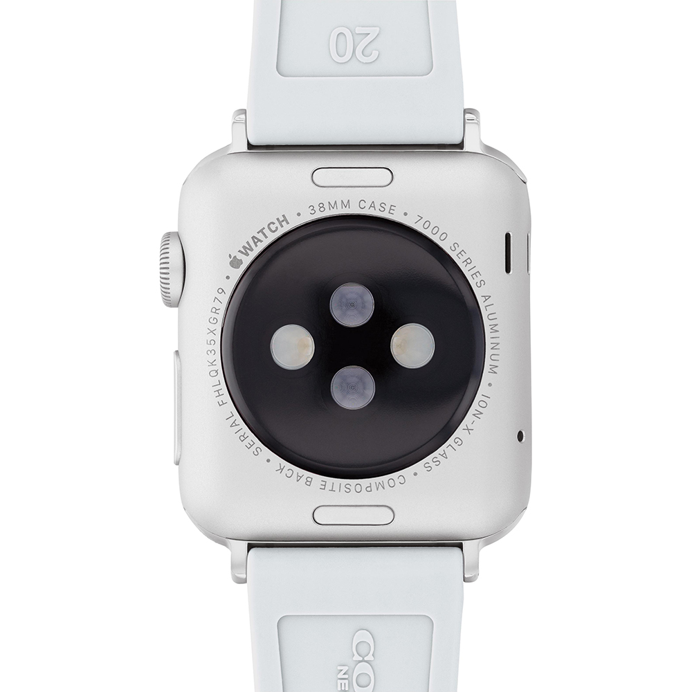 COACH Apple Watch 淡藍花朵錶帶 38/40/41mm適用 矽膠錶帶 禮物 送禮(不含手錶), , large