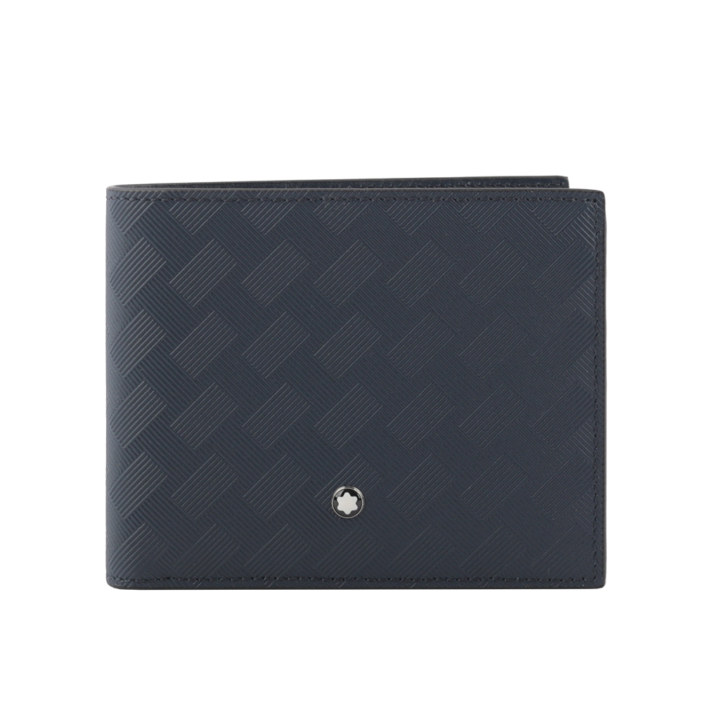 Montblanc 萬寶龍 Extreme 風尚系列3.0 牛皮對開6卡短夾/墨藍色, , large
