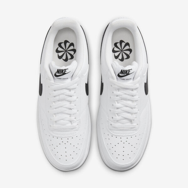 Kixpress-Nike W Court Vision Lo NN 女 休閒鞋 經典 復古 皮革 簡約 白 黑 [DH3158-101], , large