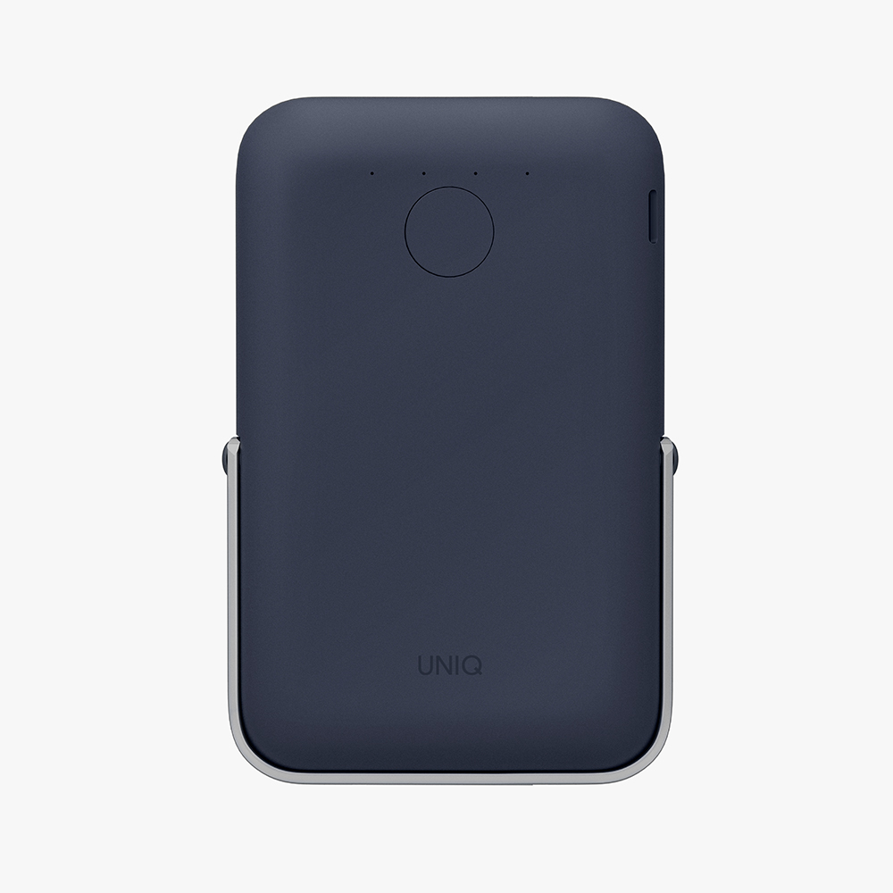 [亞瑟3C] UNIQ 新加坡
Hoveo 5000mAh 20W支架款磁吸行動電源 支援磁吸-藍色, , large