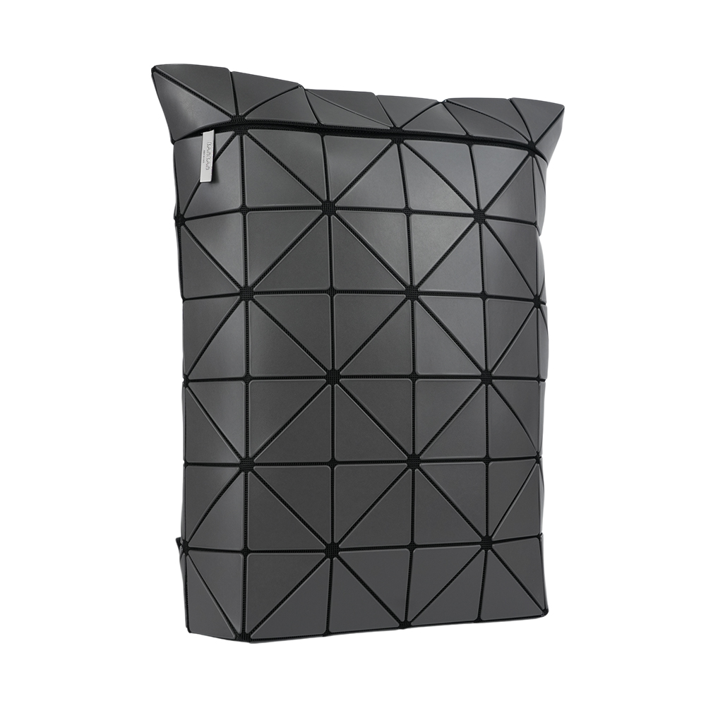 ISSEY MIYAKE BAO BAO BLOCKY 啞光霧面拉鍊後背包/炭灰色, , large