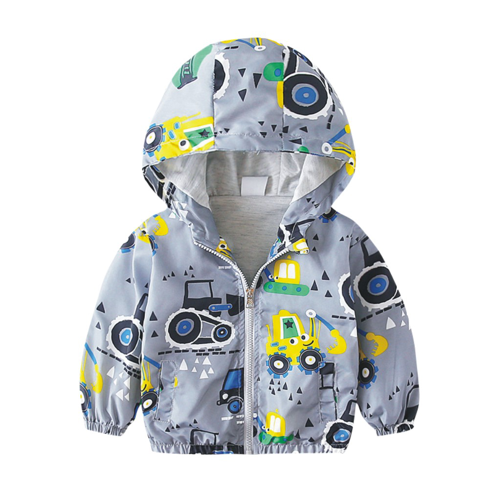 Hooded Windbreaker Jacket, , large