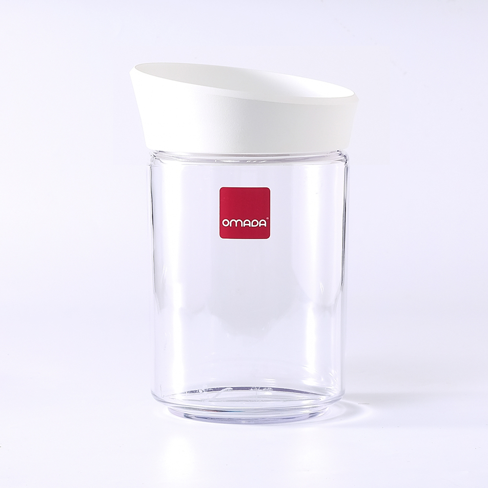 【OMADA】防潮儲物密封罐 白色 1L(防潮罐、儲物罐、密封罐)