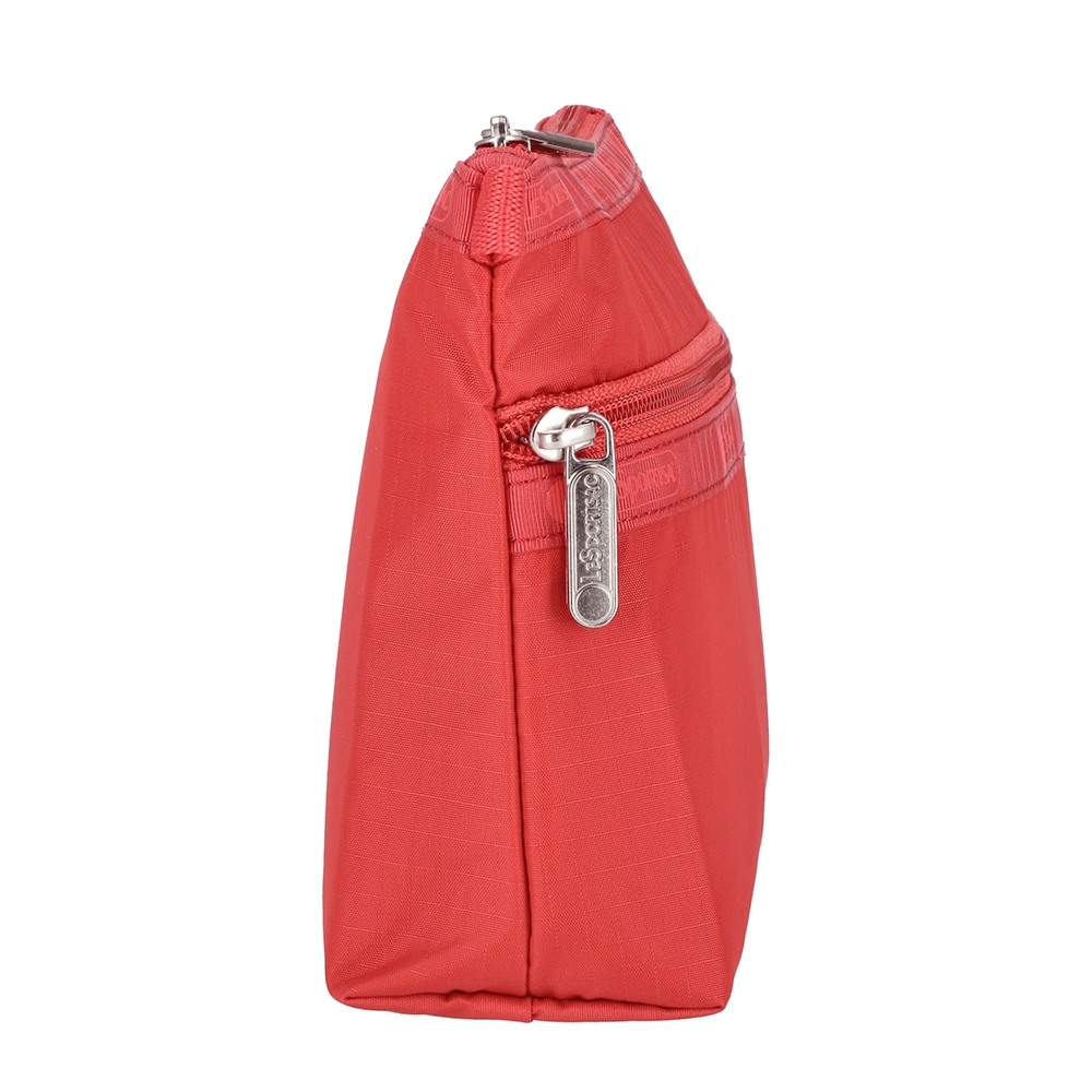 |快速出貨|Lesportsac Cosmetic Clutch 雙層拉鍊收納化妝包/ 玫瑰紅, , large
