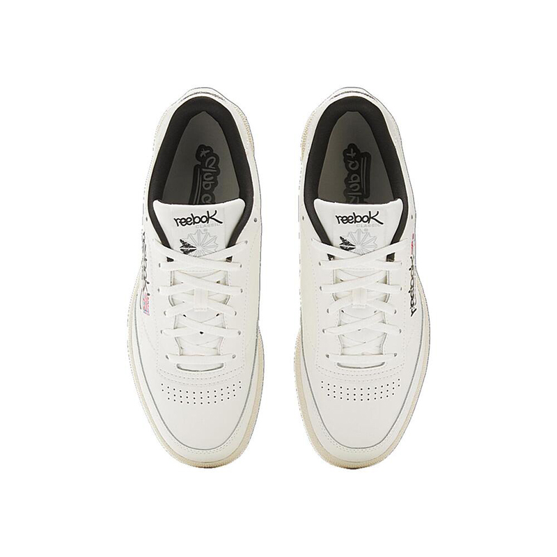 Reebok Club C 85 [100074477] 男 休閒鞋 經典 復古 網球鞋 簡約 舒適 百搭 米白 黑, , large