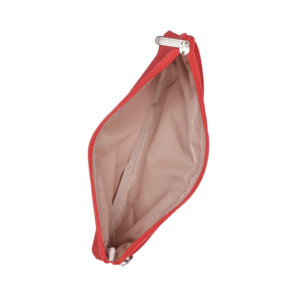 |快速出貨|Lesportsac 3-Zip Cosmetic 三層拉鍊收納化妝包/ 玫瑰紅, , large