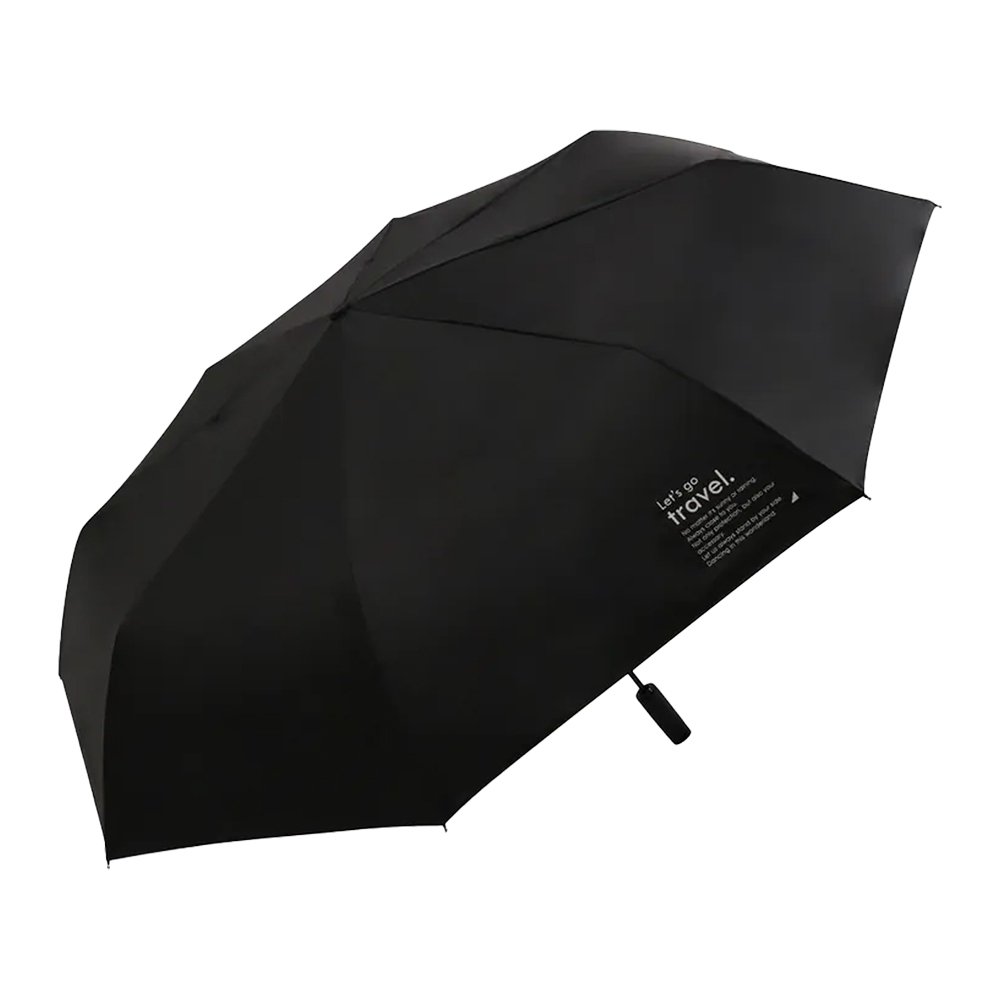 大傘面全遮光黑膠布自動摺疊傘-27吋-神秘黑-1支, , large