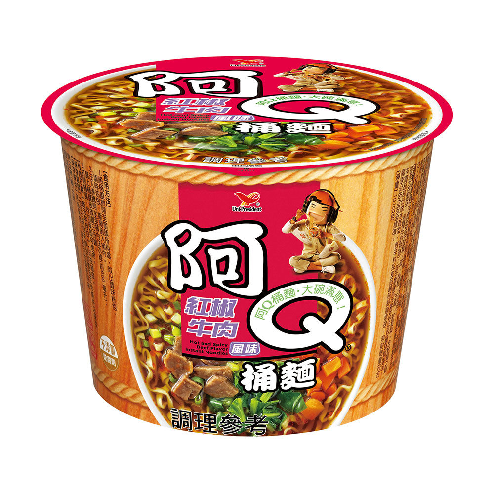 統一阿Q紅椒牛肉(碗) 101g, , large