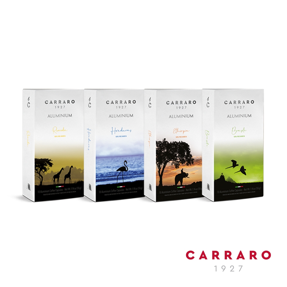 【CARRARO】衣索比亞 ETHIOPIA咖啡膠囊 (10顆/盒;Nespresso Original 膠囊咖啡機專用), , large