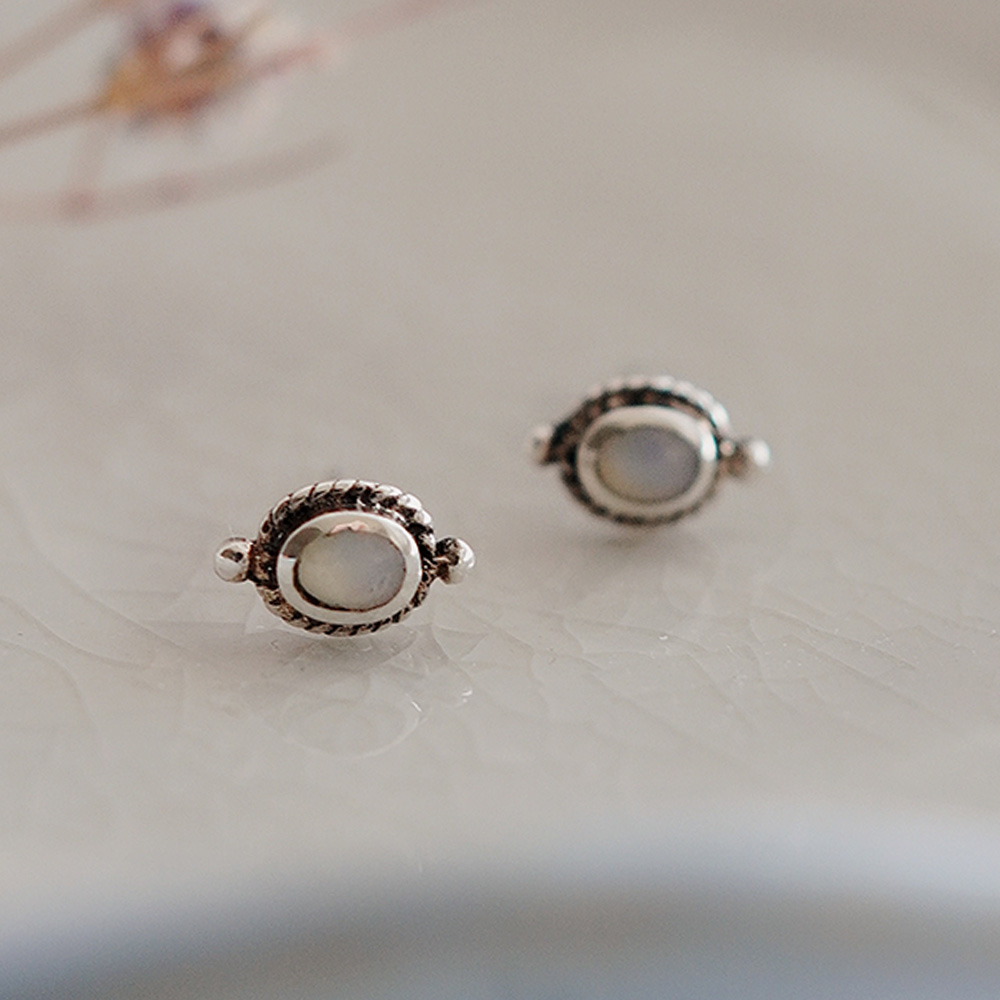 Polar Star Sterling Silver Earrings, , large