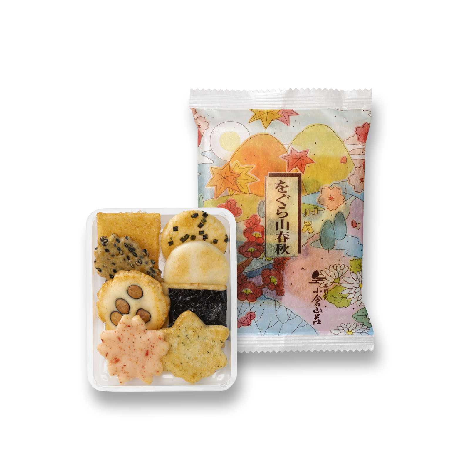 【Ogurasansou】Yamashunjyuu Rice Cracker Gift Box (8 pcs), , large