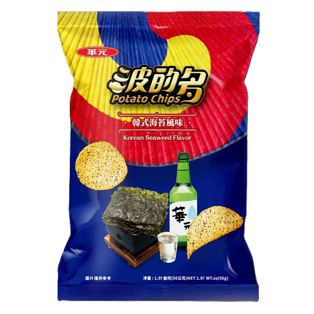 華元波的多洋芋片-韓式海苔風味56g, , large