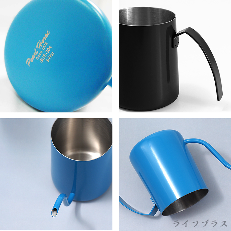 日本寶馬牌掛耳式手沖壺-350ml-水藍色-1支, , large