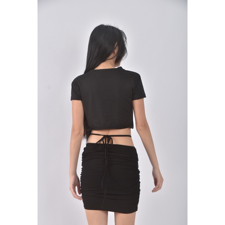 (S) 【智恩私服】質感黑色短裙二手衣, , large