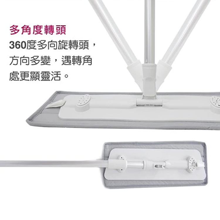 大平板拖把組X1組+替換布-2入X2組, , large