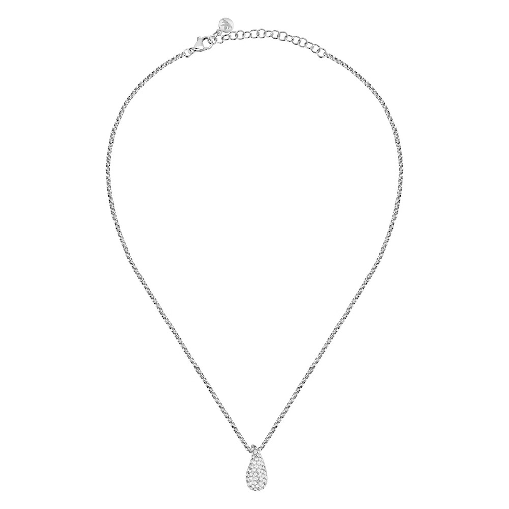 【MORELLATO】Design 不鏽鋼晶滴項鍊-銀色 SAYP04, , large