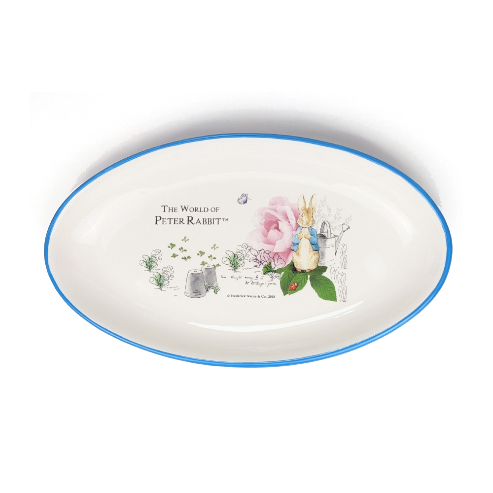 【世豐】Peter Rabbit比得兔潔瑪鴨陶瓷2入組(大橢圓盤+小橢圓盤), , large