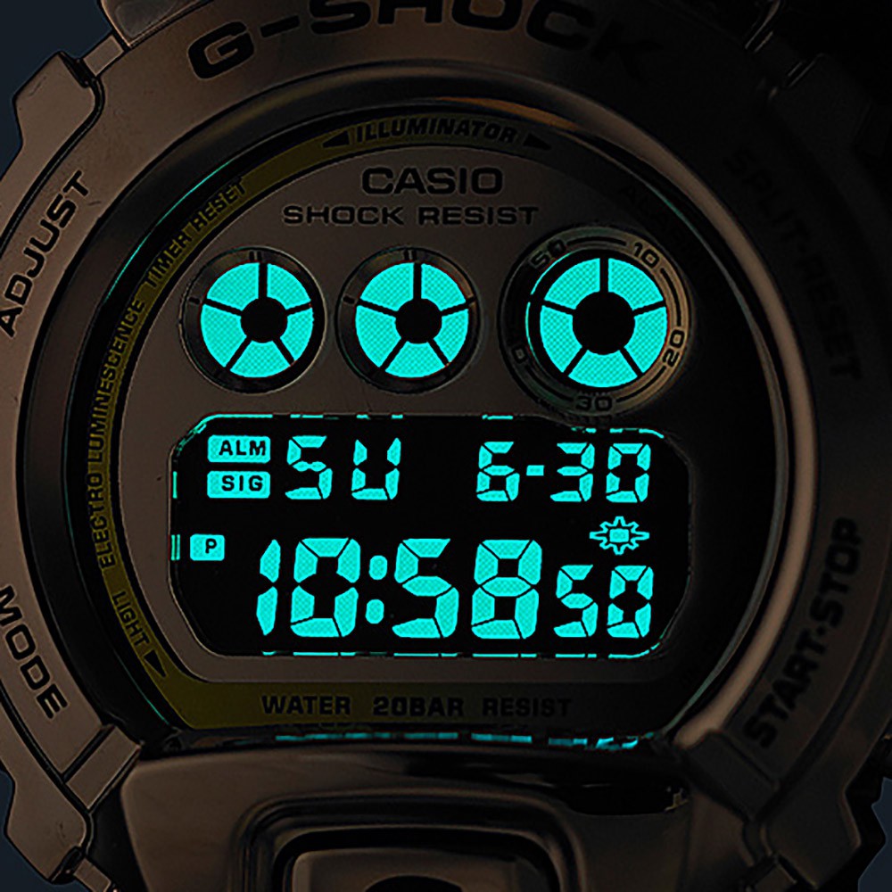 CASIO 卡西歐  G-SHOCK DW-6900 25周年金屬手錶 GM-6900G-9, , large