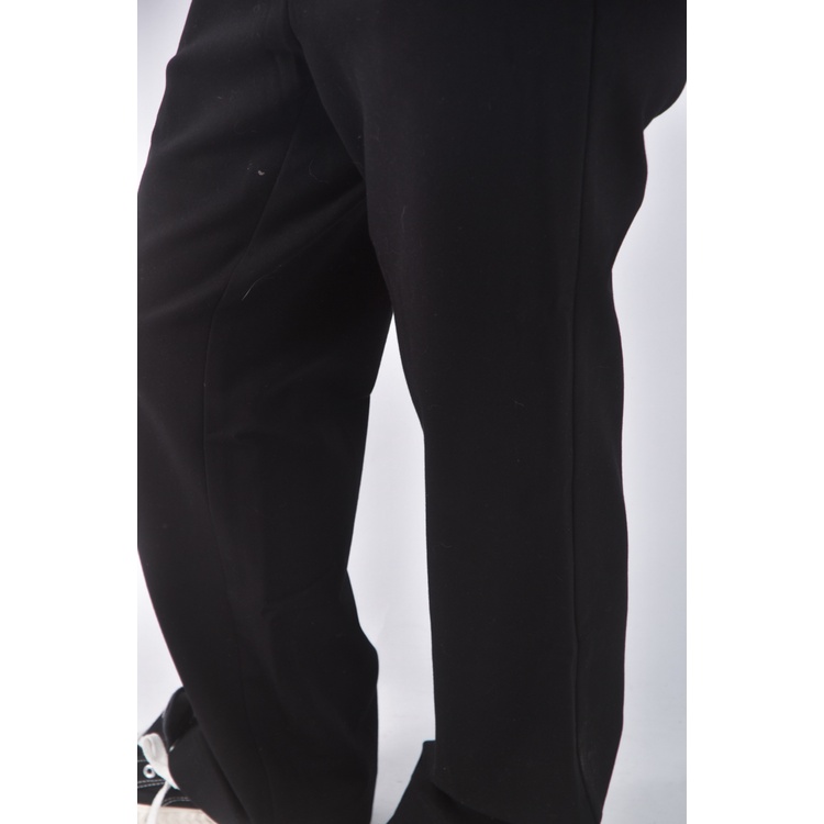 (3XL) key wear高腰質感黑色長褲二手衣, , large
