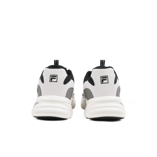 Fila Flamenco 男 慢跑鞋 運動 休閒 透氣 舒適 簡約 穿搭 黑灰白 [1-J908X-140], , large