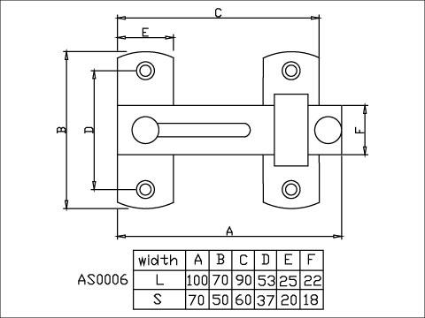 【協進五金】#304不銹鋼門栓 砂光, , large