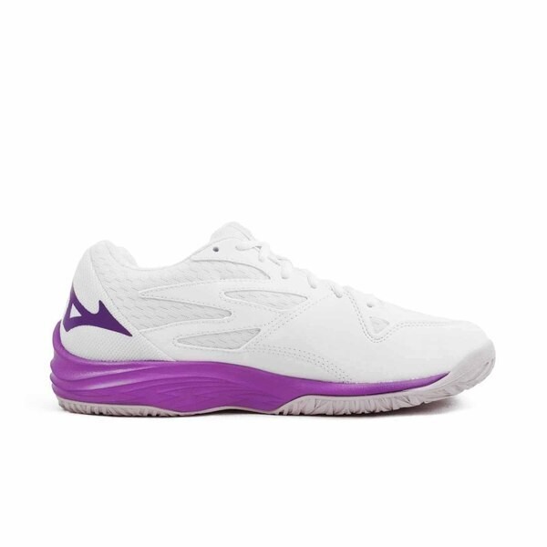 Mizuno Thunder Blade Z 女 排球鞋 室內運動鞋 基本款 美津濃 白 紫 [V1GC237010], , large