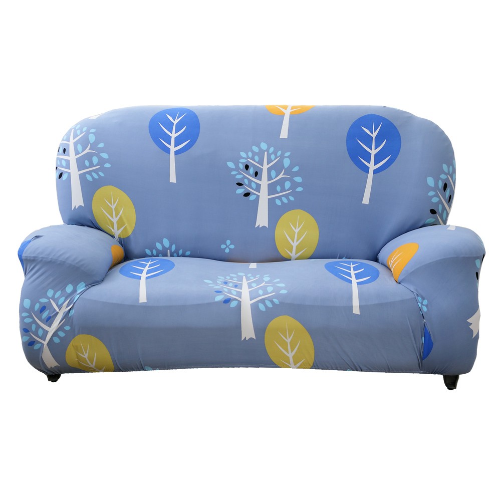 【歐卓拉】小樹森林四季棉柔快裝彈性沙發套 萬用沙發罩彈性防滑全包, , large