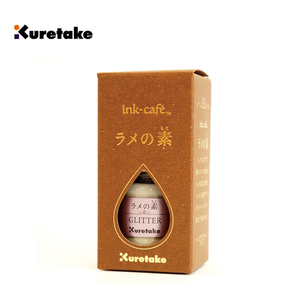 *需預訂【Kuretake 日本吳竹】ink-café 閃光素 20M 亮片色(ECF160-525)銀色, , large