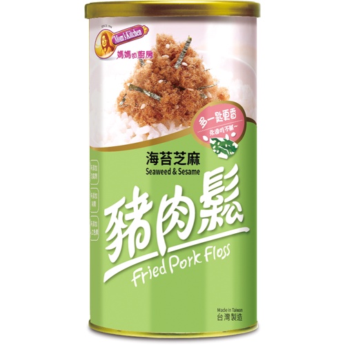 [ 媽媽的廚房 ] 豬肉鬆海苔芝麻口味 200克 x 12罐, , large