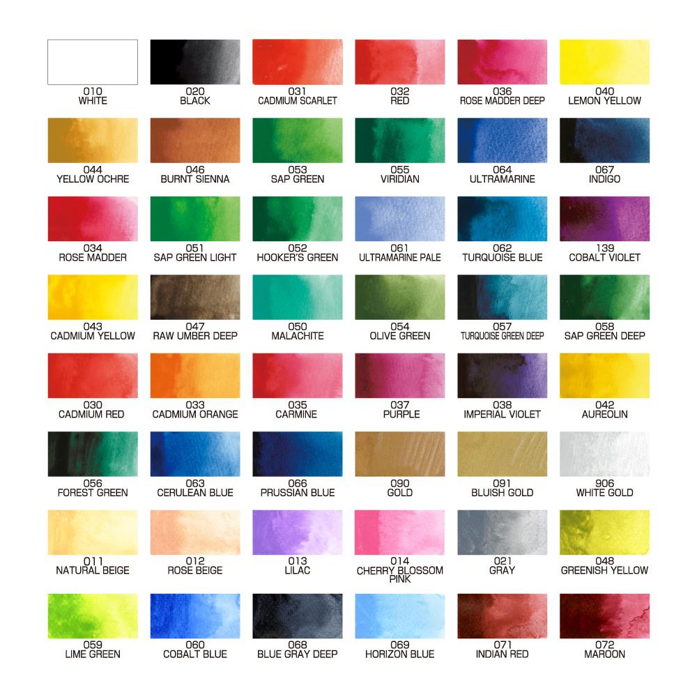 *需預訂【Kuretake 日本吳竹】顏彩耽美 四十八色 (MC20/48V), , large