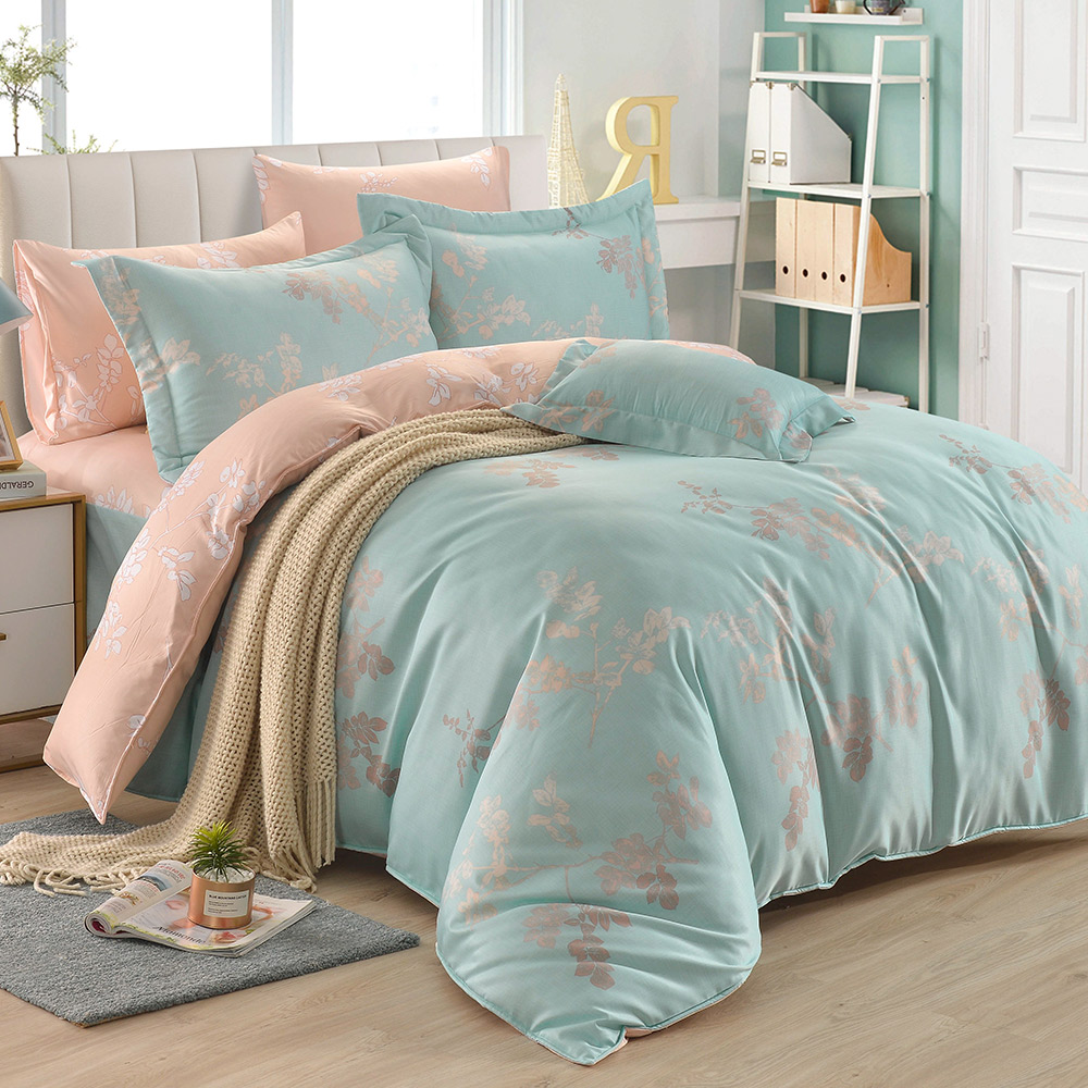 【FOCA】Waltz of Love | Patented Moisture-Wicking Lyocell Six-Piece Quilted Duvet Cover Set - Double, , large